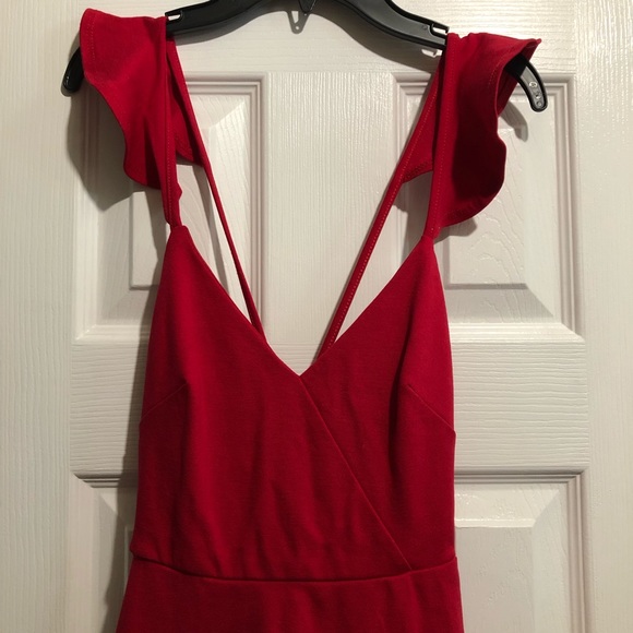 Lulu’s Red Skater Dress Small - Picture 5 of 7